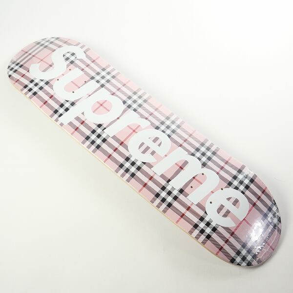 Supreme Burberry チェック スケートボードデッキ　ショッパー Supreme Burberry チェック スケートボードデッキ ショッパー