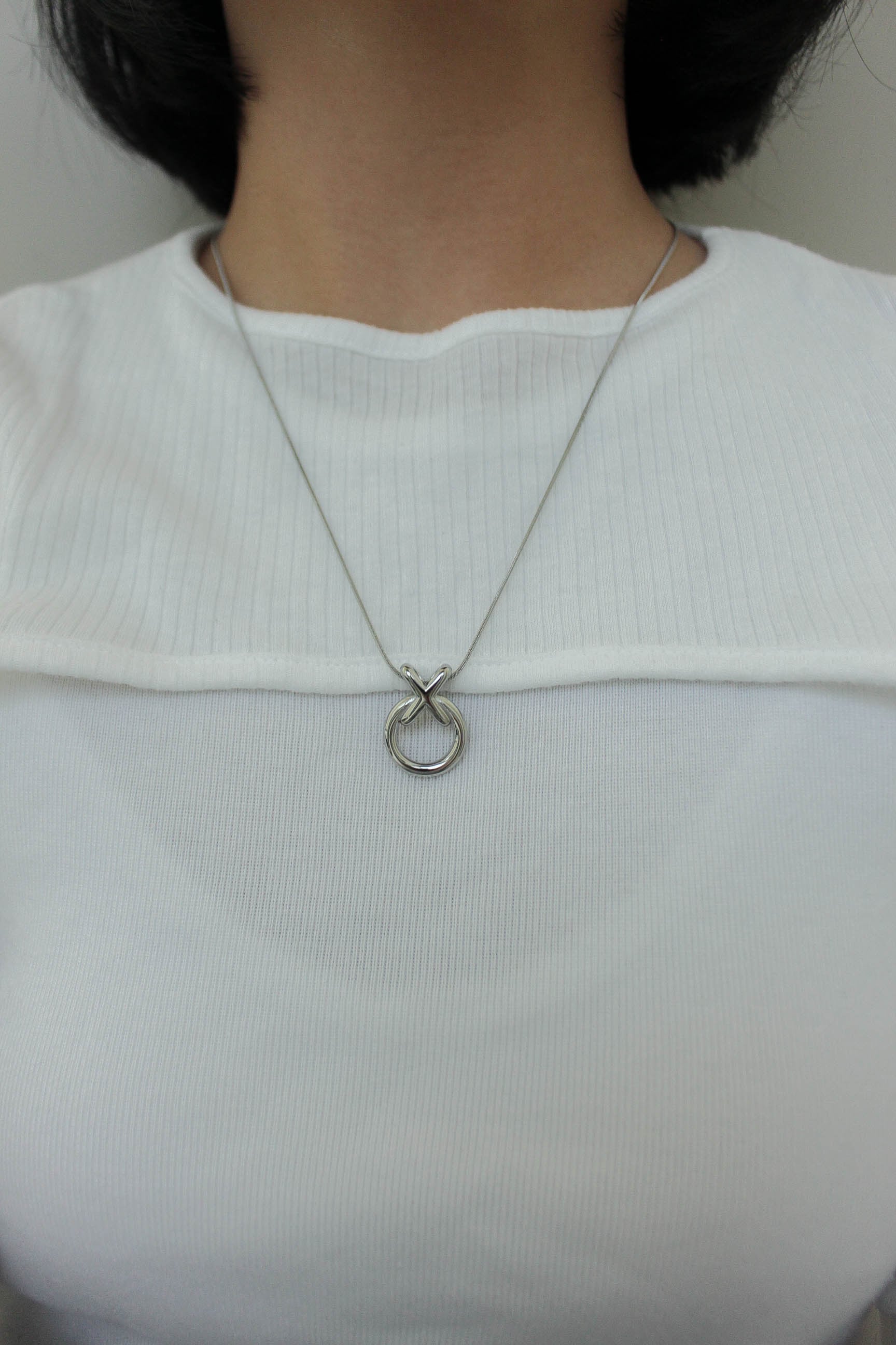 Cercle Croise Holder Necklace | ebine(エビネ)|金属アレルギー対応
