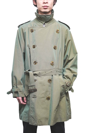 80’s Burberrys "Tamamushi" C100 One Panel Sleeve Trench Coat – Rare Mid Length
