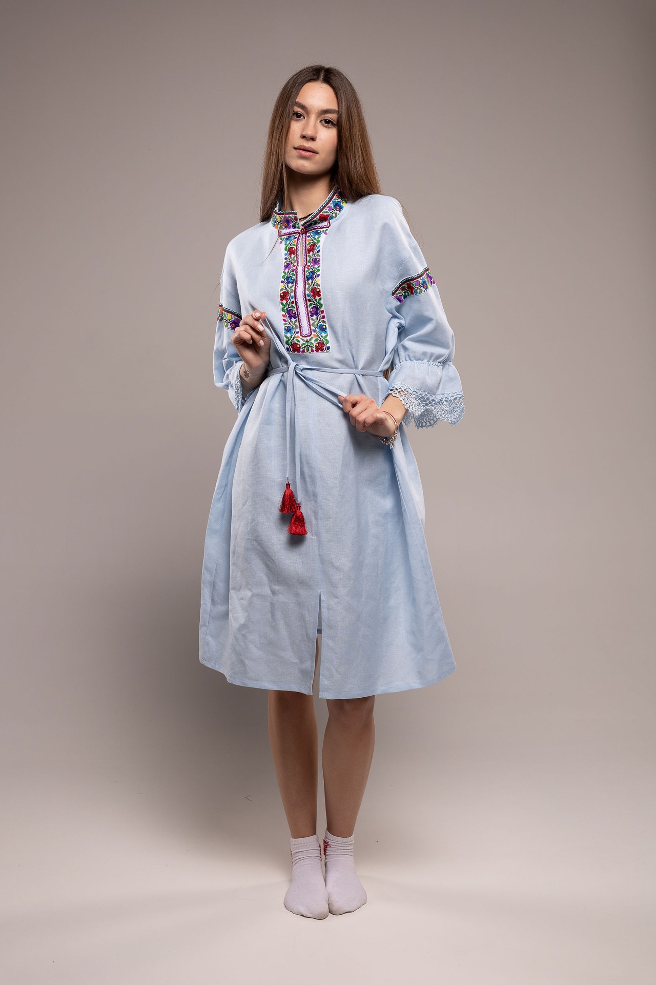 ウクライナ刺繍ヴィシヴァンカ　手刺繍　レディース・フリーサイズ - 4