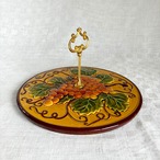 チーズプレート　ケーキ皿　ぶどう柄取っ手付き　ぶどう柄バルボティーヌ オードブル・プチガトーに 12twdz10