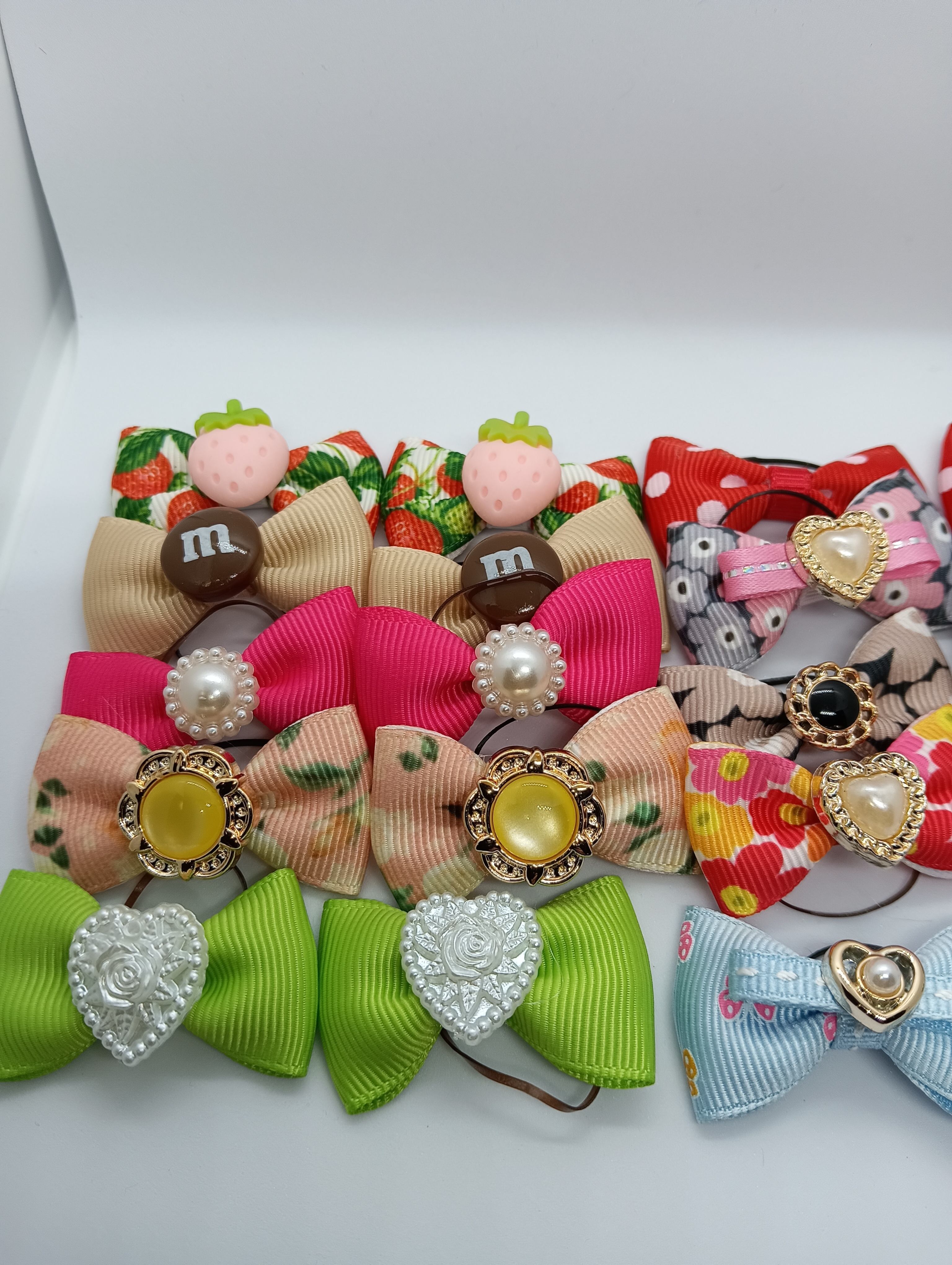 おまとめ品]犬用♡トリミングリボン