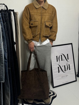 Mood Suede Shearling Mustang Jacket (2color)