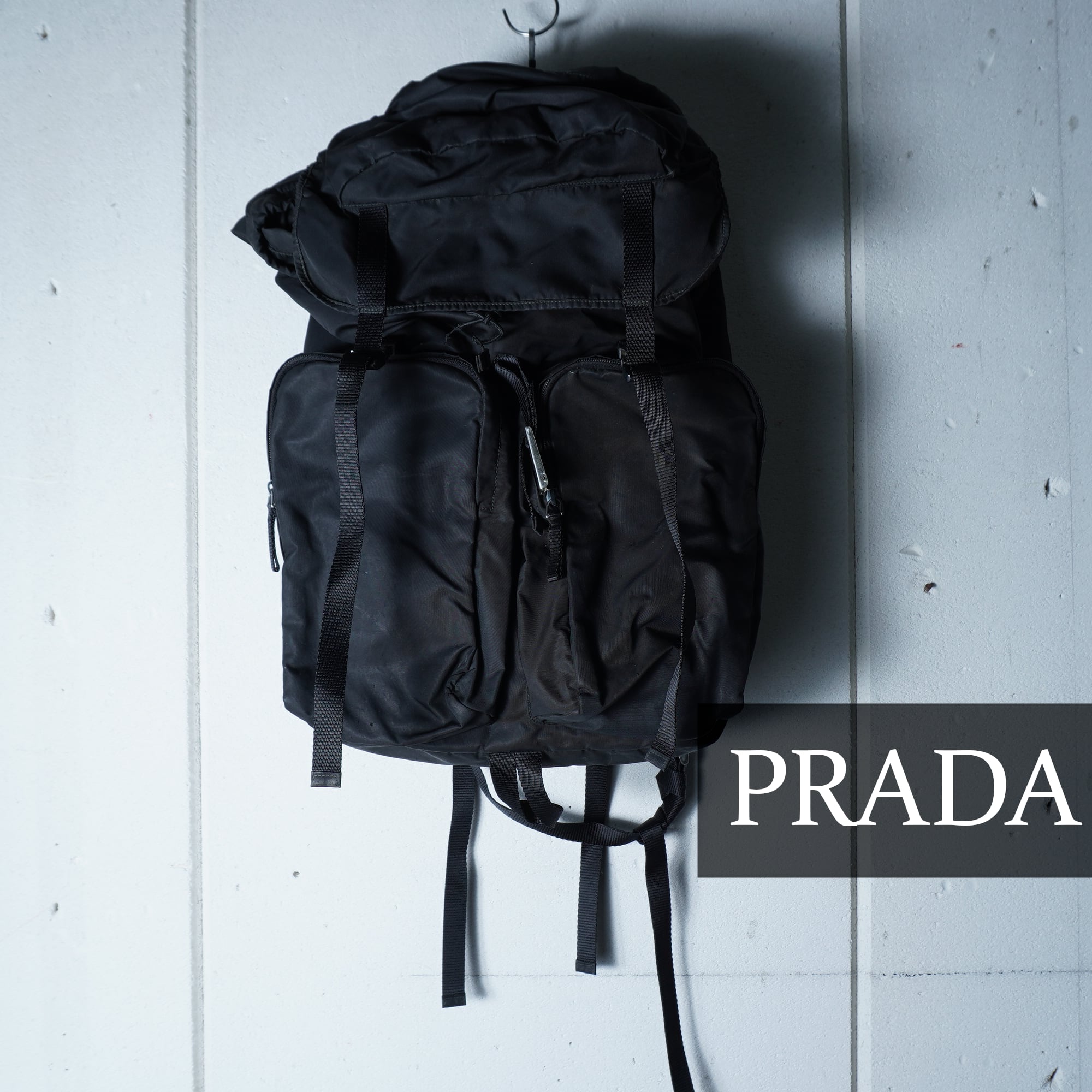 prada プラダ リュック ナイロン バッグパック nero 黒 ブラック PRADA