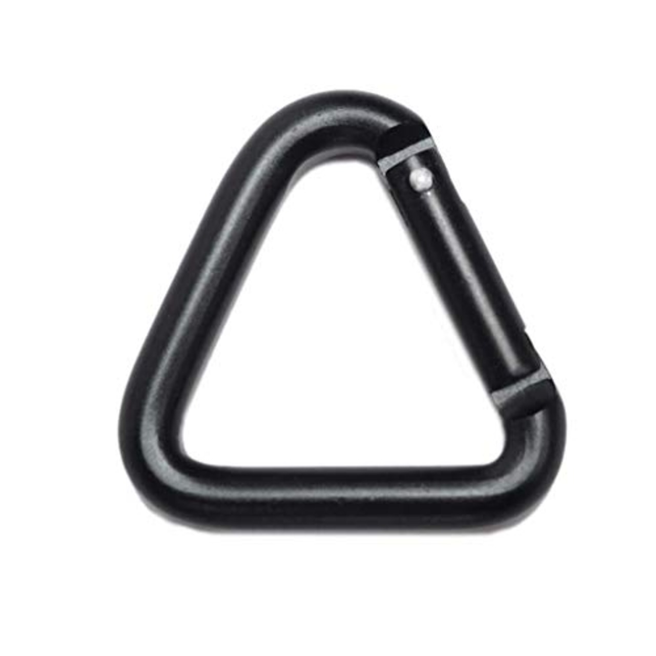 [グッホ]GOOHO トライアングルカラビナ 4個セット アルミ合金 キーホルダー/キャンプアクセサリー/アウトドアパーツ (ブラック)