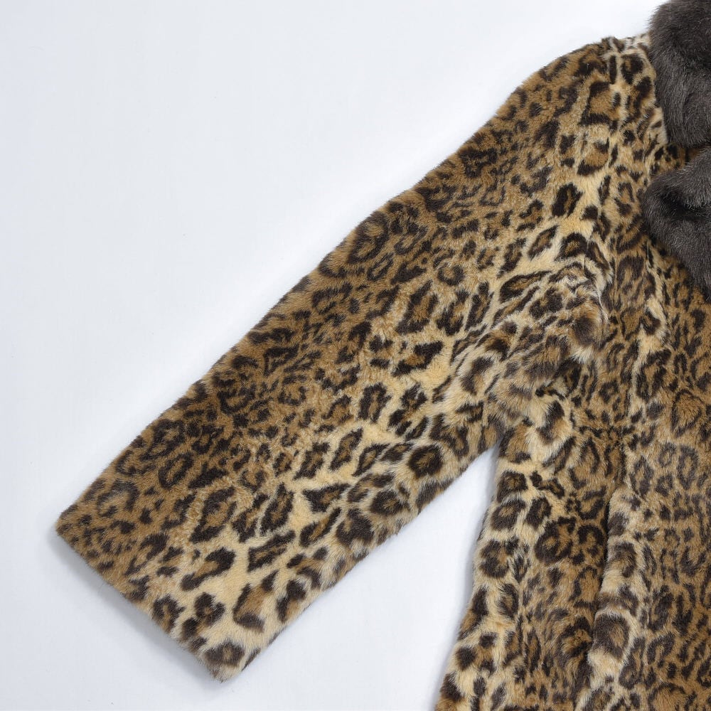 Sarah Kern サラ・カーン ヒョウ柄 フェイクファー コート エコファー