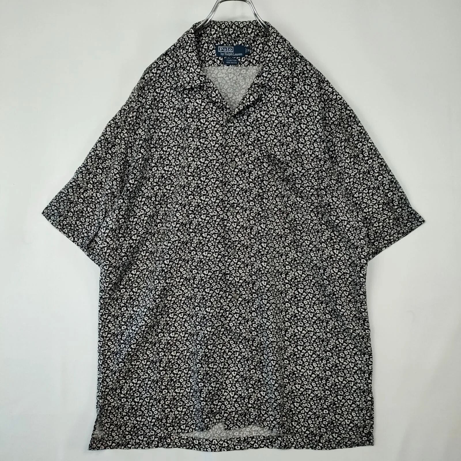 90s Polo by Ralph Lauren CLAYTON 100% LINEN オープンカラーシャツ