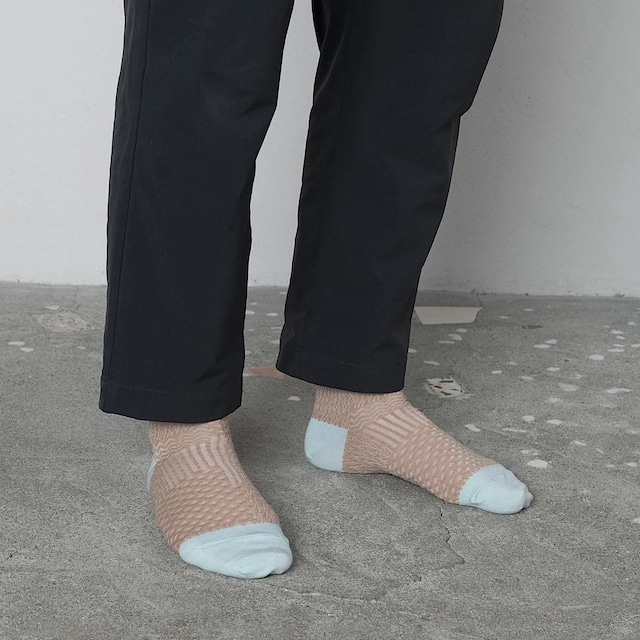 TRICOTÉ / 【Free size】bumpy patchwork socks TR53SO029