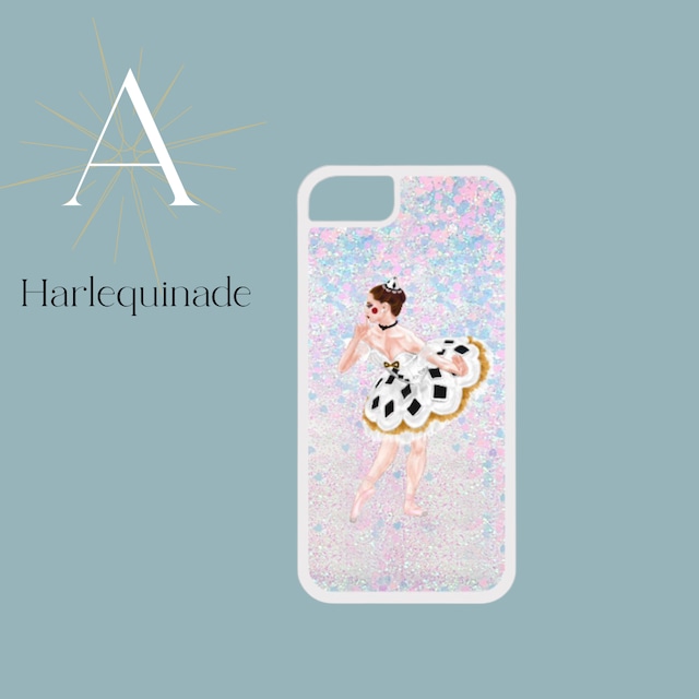 Ballerina Glitter case　 #A) Harlequinada