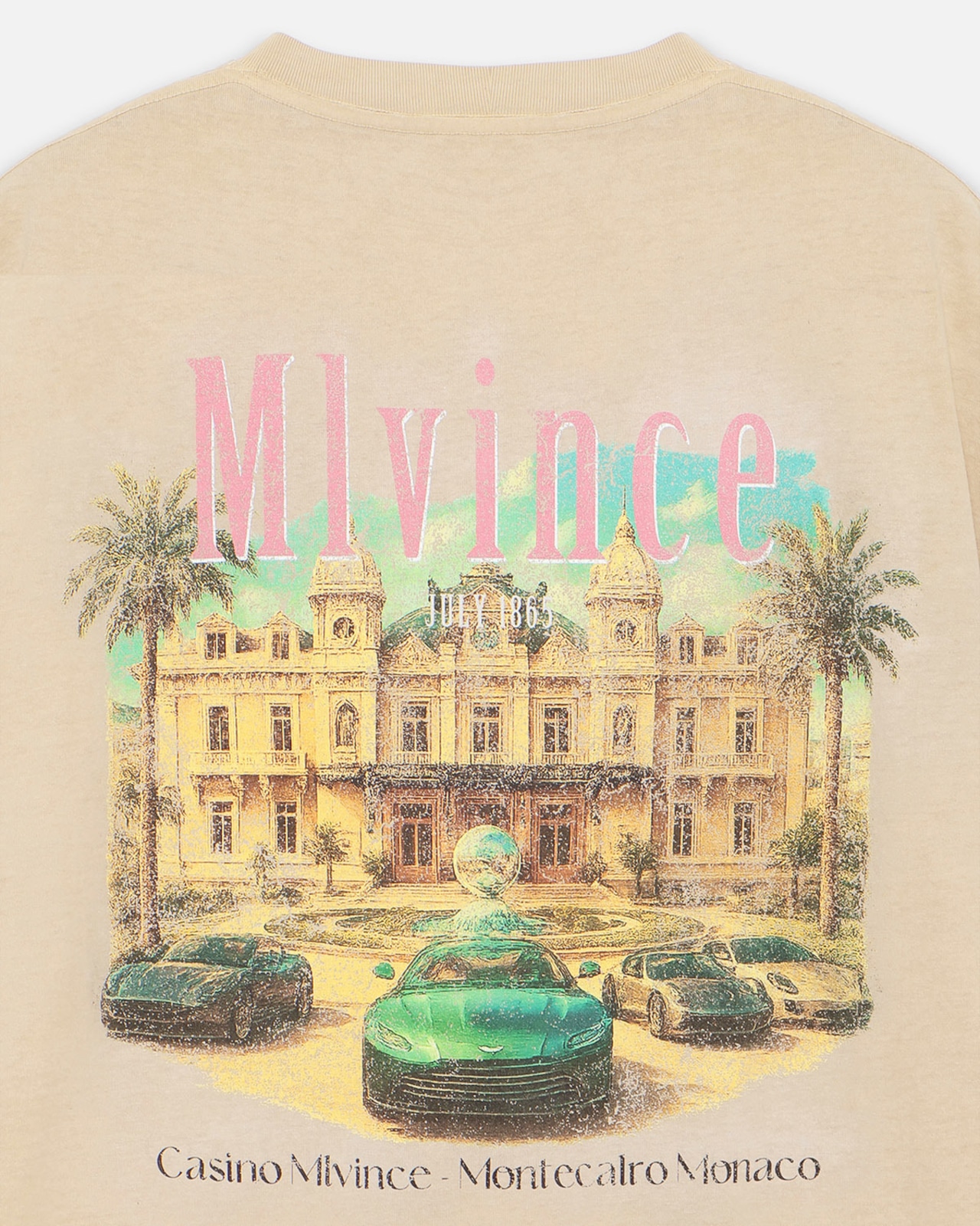 MLVINCE / montecalro big tee beige