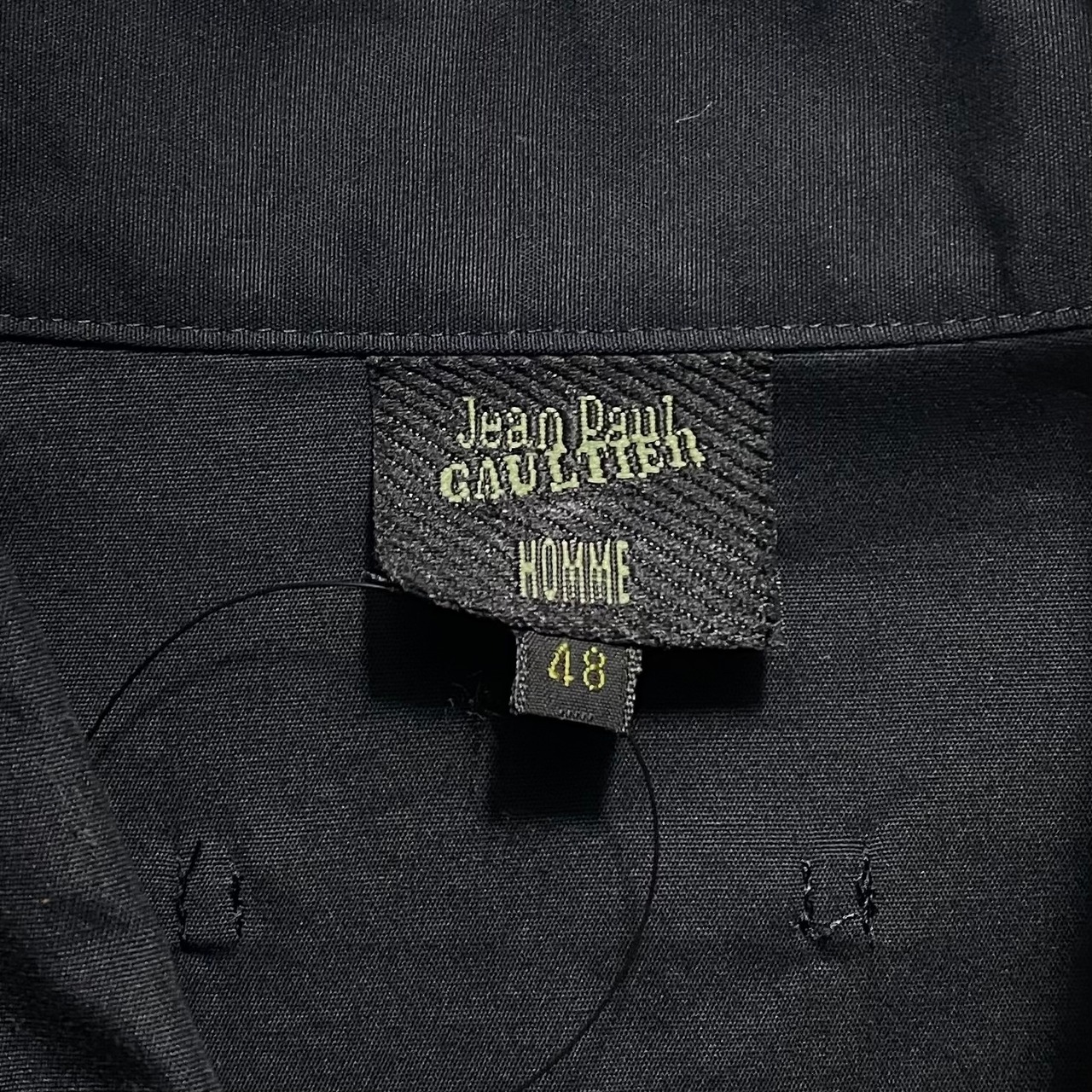 JEAN PAUL GAULTIER HOMME black cotton shirt