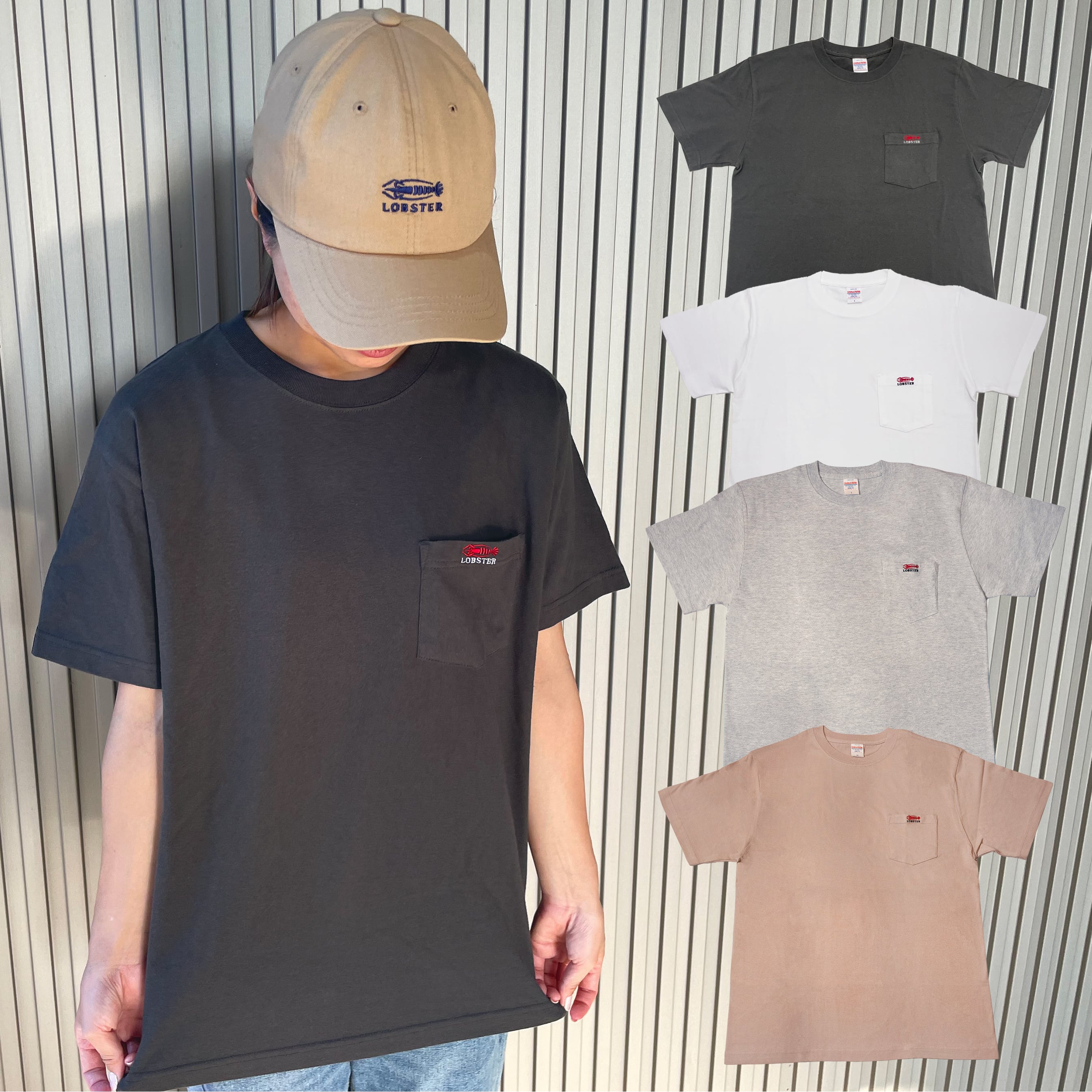 新色追加｜刺繍ポケットTシャツ | LOBSTER TOOLS