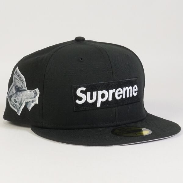 シュプリーム キャップ ニューエラ New Era 黒 supreme