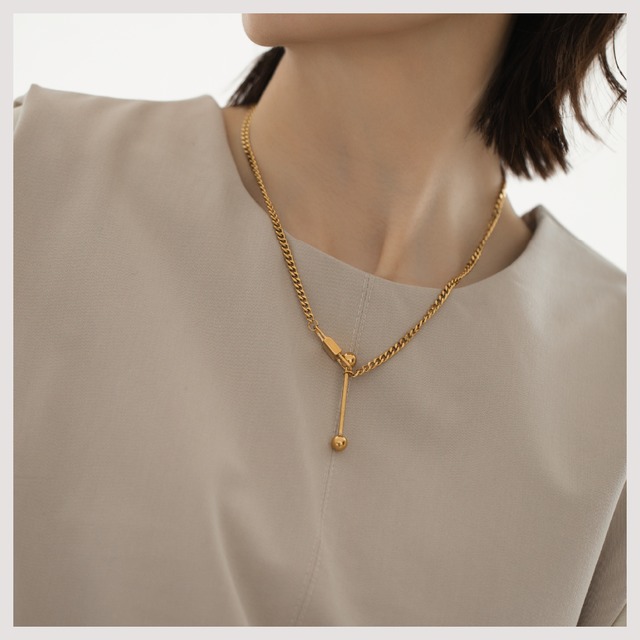 Necklace -Gold-