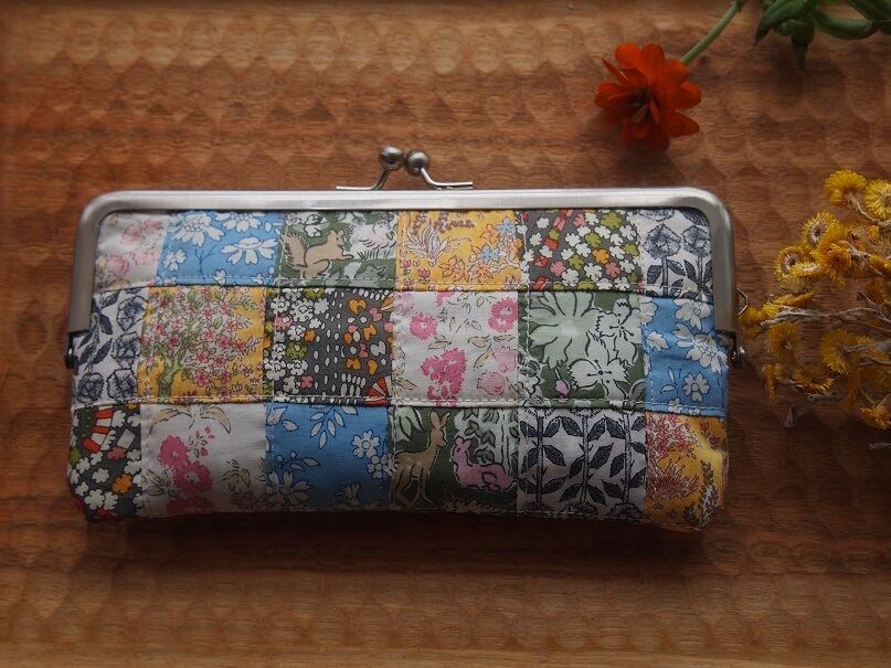 がまぐちポーチ【電磁波シールドメッシュ入り】