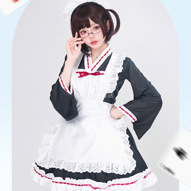 ロリータファッション通販 SEASONZ ゆめかわ メイド服 和装メイド コスプレ ミニワンピース エプロン ベビードール 原宿スタイル ロリータファッション ろりぃた服