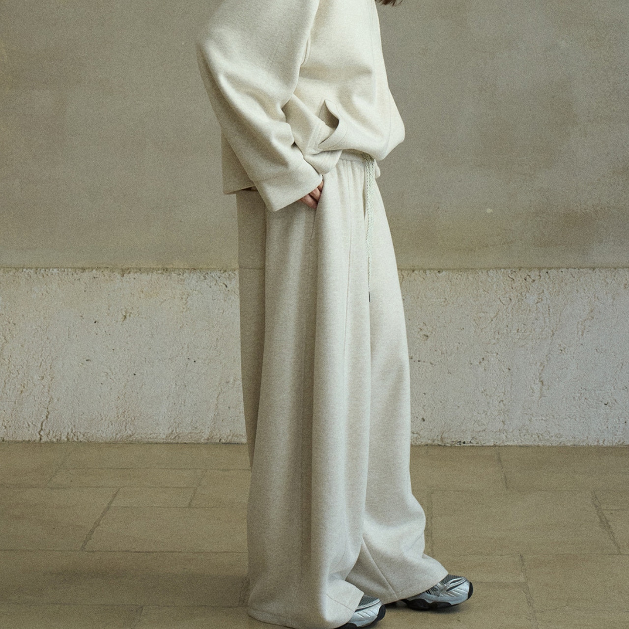 Relax Wide Sweat Pants T3851