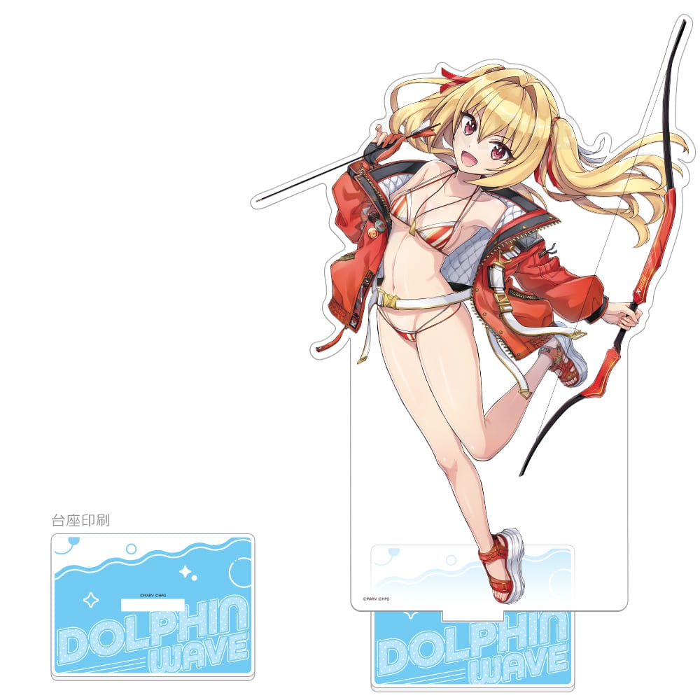 ドルフィンウェーブ 特大アクリルスタンド(風見 エレン(2024迎春ビキニ