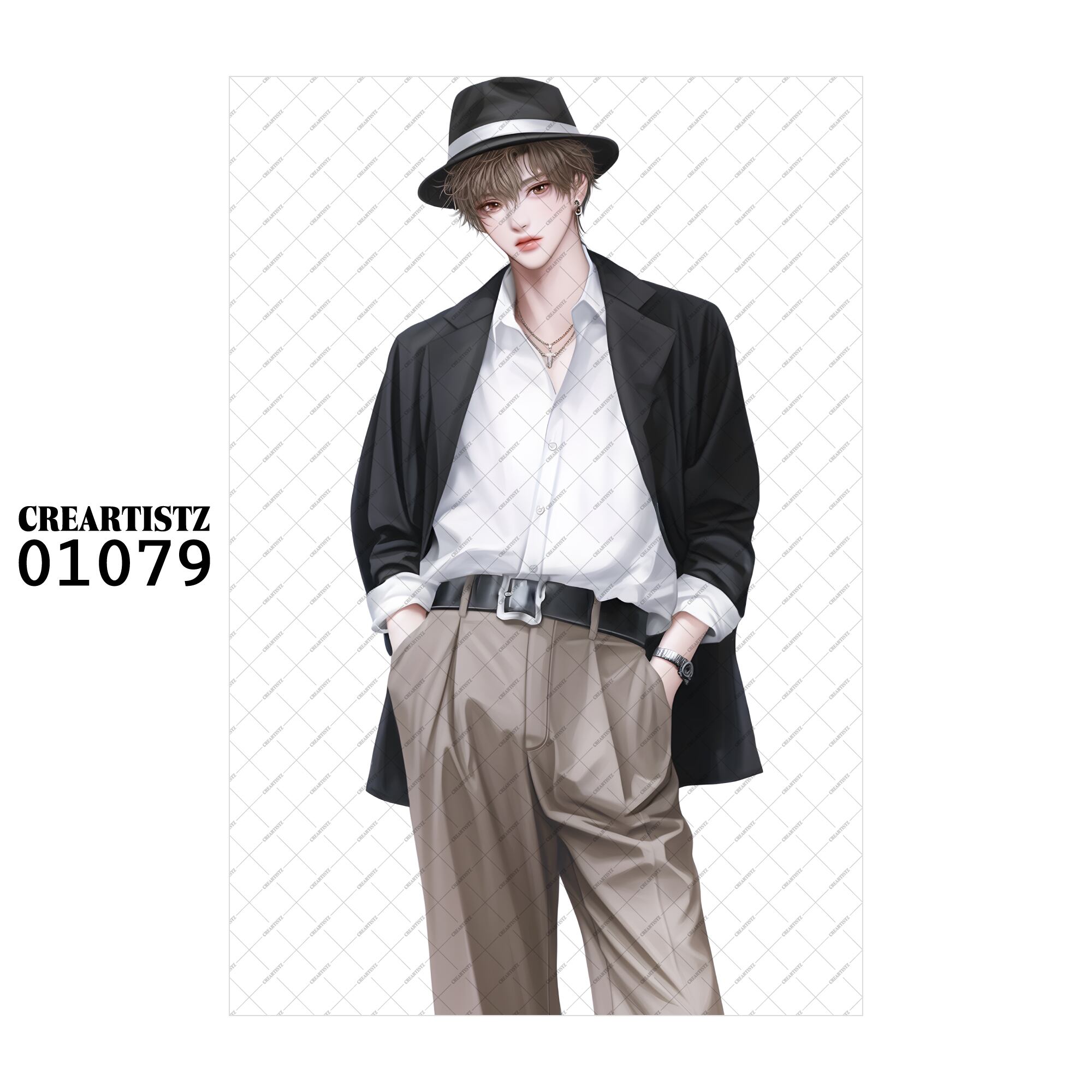 01079 ボーイ クール オリジナル ペーパー/ステッカー 4枚セット CREARTISTZ