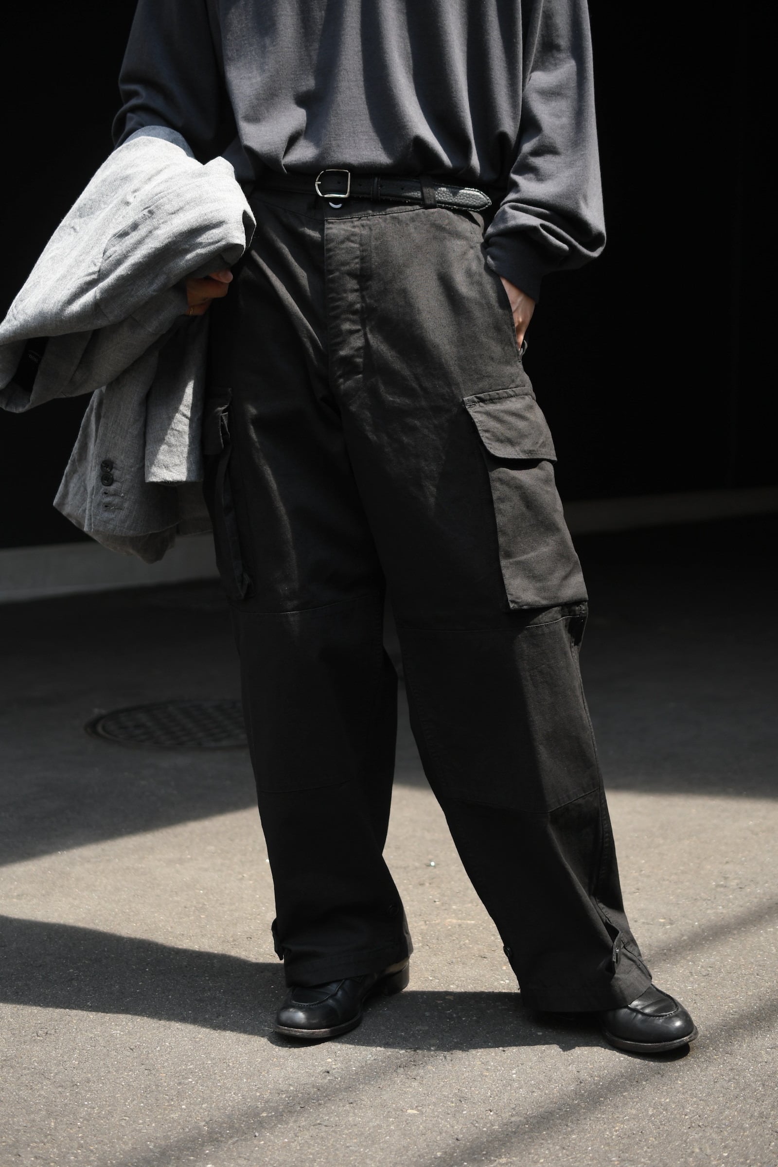 OUTIL / PANTALON BLESLE (Black) | nariwai