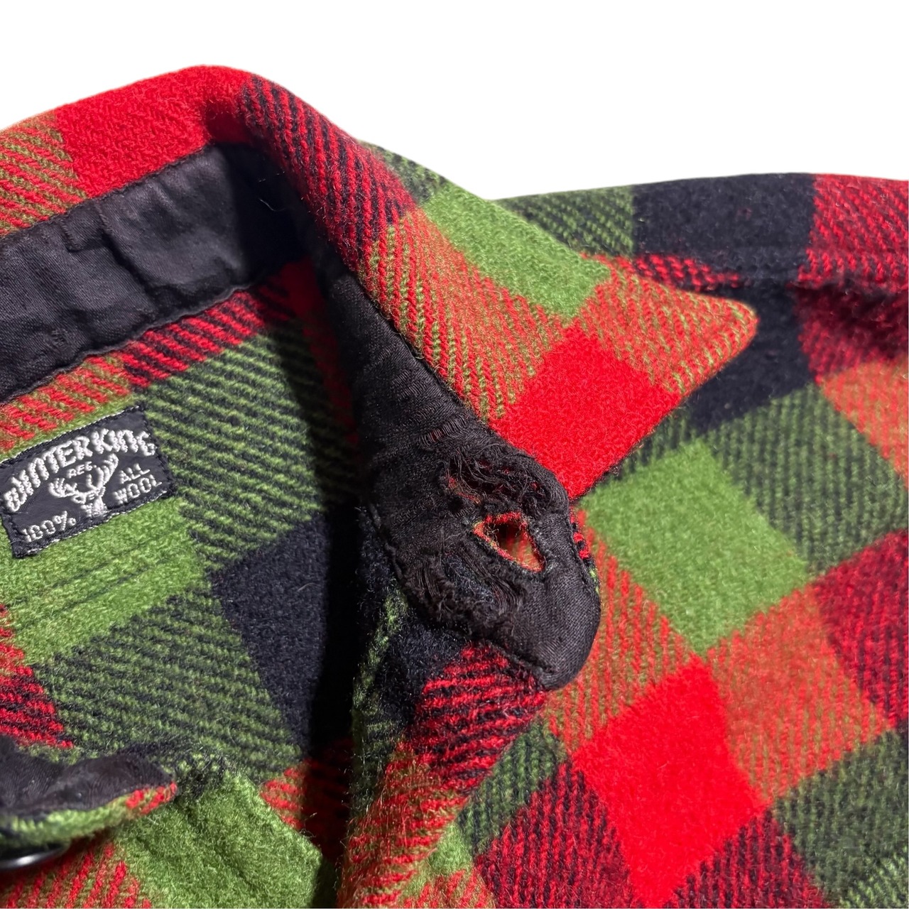 vintage 1950’s WINTER KING block check wool shirt