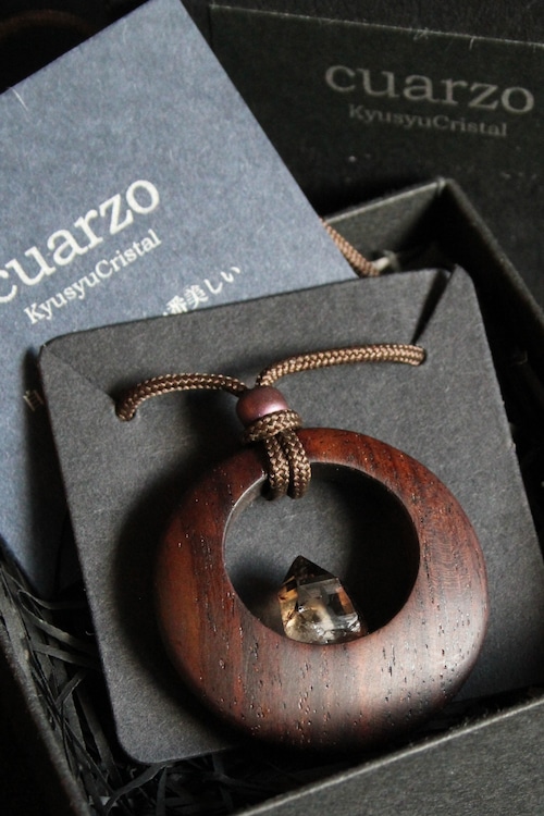 【211011】宮崎スモーキー ローズウッドペンダント 【211011】宮崎スモーキー ローズウッドペンダント