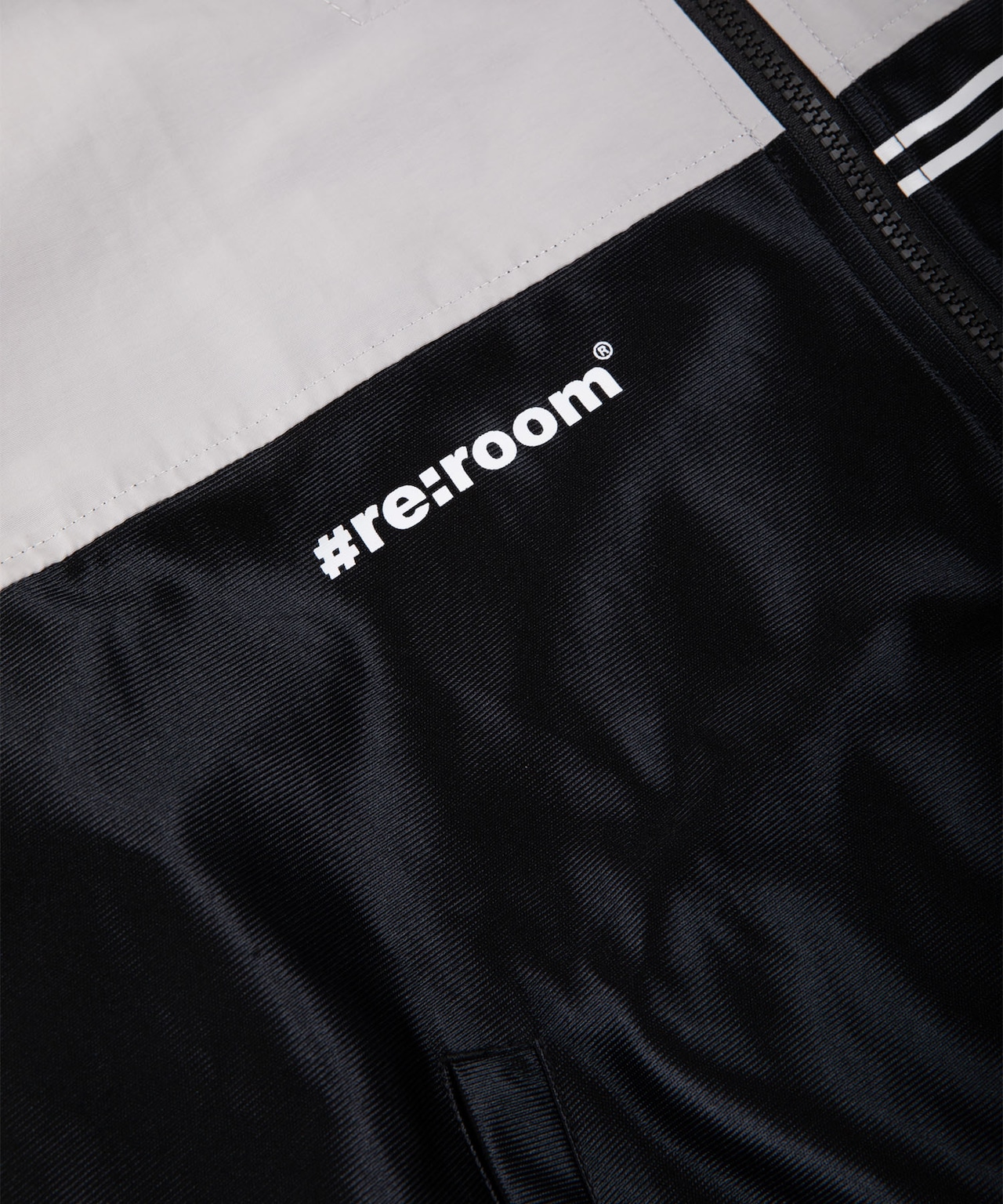 【#Re:room】SATIN SWITCHING TRACK JACKET［REJ105］