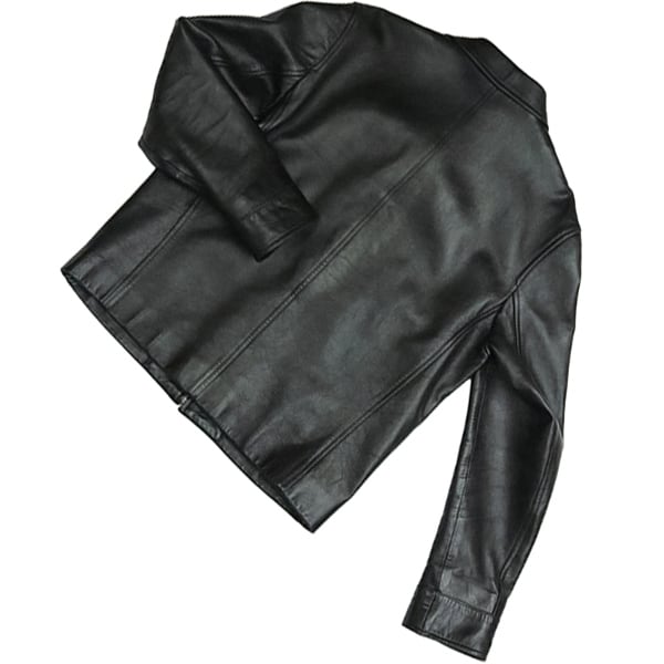 Used GUCCI グッチ レザージャケット 羊革 ラムスキン 46 ブラック 黒