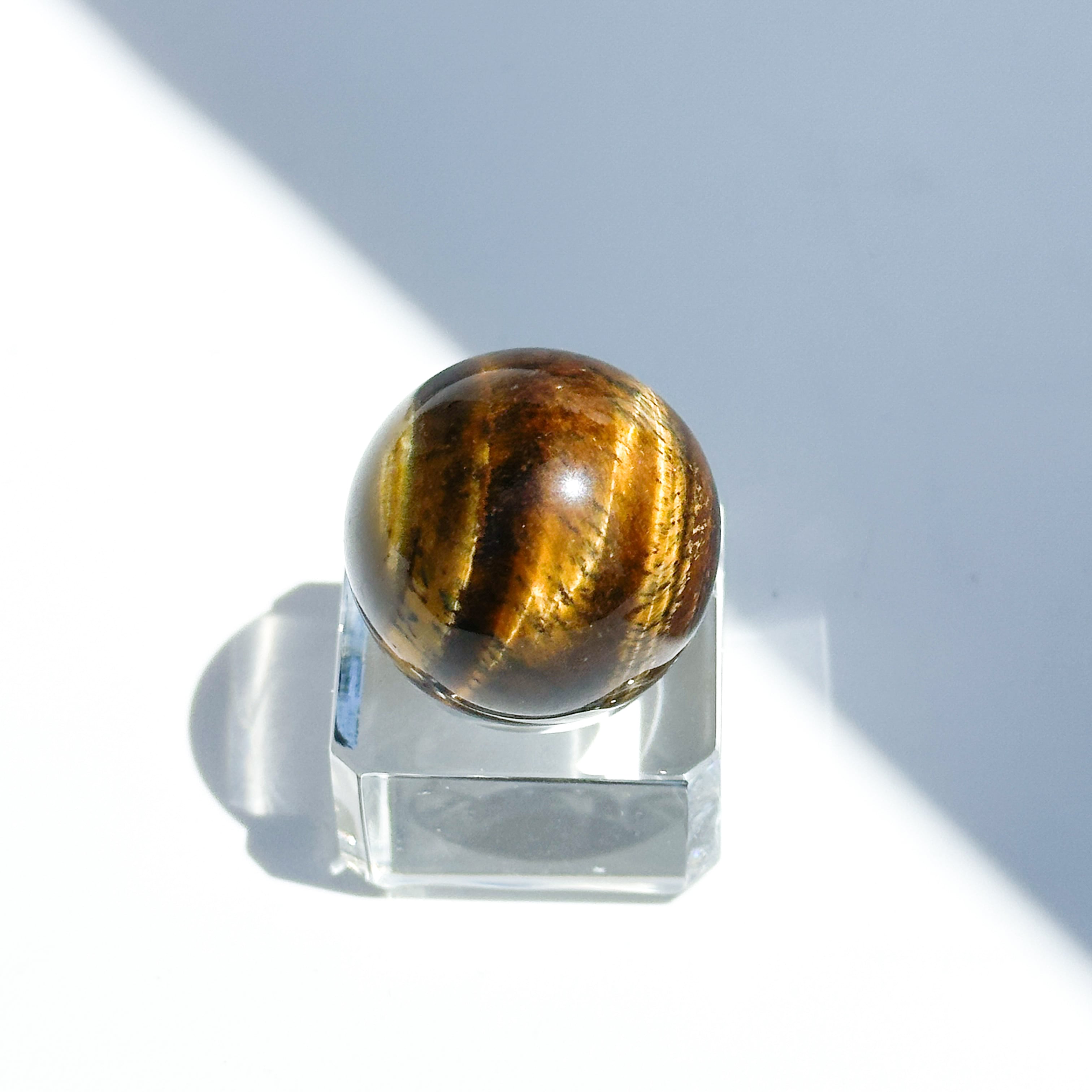 タイガーアイ スフィア（丸玉）54◇ Tiger's eye ◇天然石・鉱物
