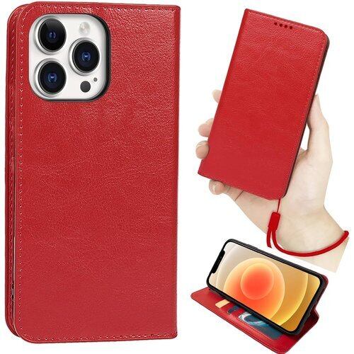 iPhone 15 pro 用 ケース 手帳型 ハンドストラップ付 適用 iPhone15 pro アイフォン15pro アイホン15pro アイフォン 15pro スマホケース iPhone 15pro アイホン15pro 手帳 15プロ 手帳ケース アイフォン15プロ case Heofuixt レザー スタンド ストラップ カード入れ 内蔵マグネット 弱磁 落ち着いた レッド 2470