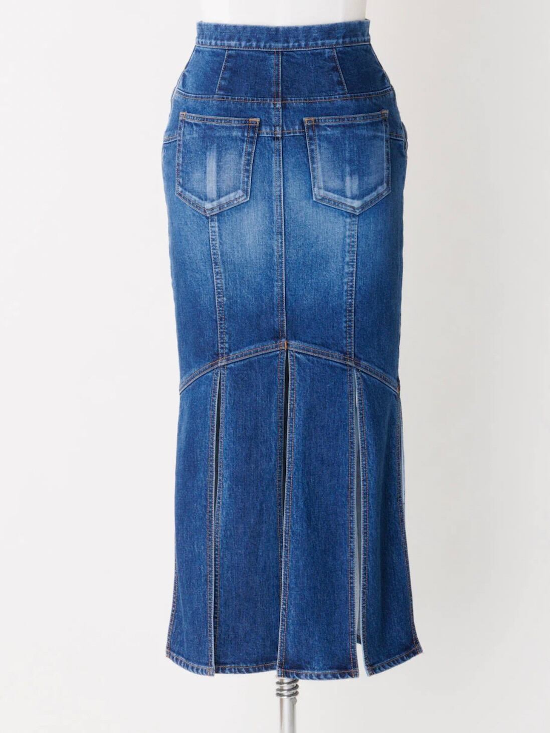 23AW】FETICO フェティコ / WASHED SLIT DENIM SKIRT | TRENT  
