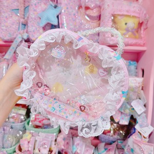 【K2】84-11ハート型バッグ風ぬいぐるみポーチ