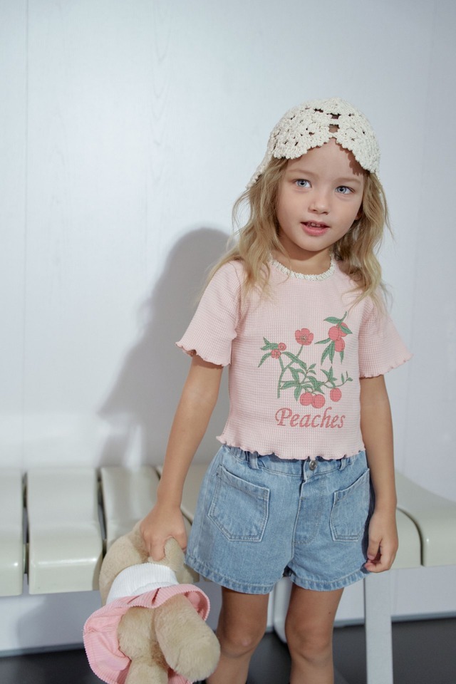 [予約] momo ann - pocket short denim ( 5-15号 )