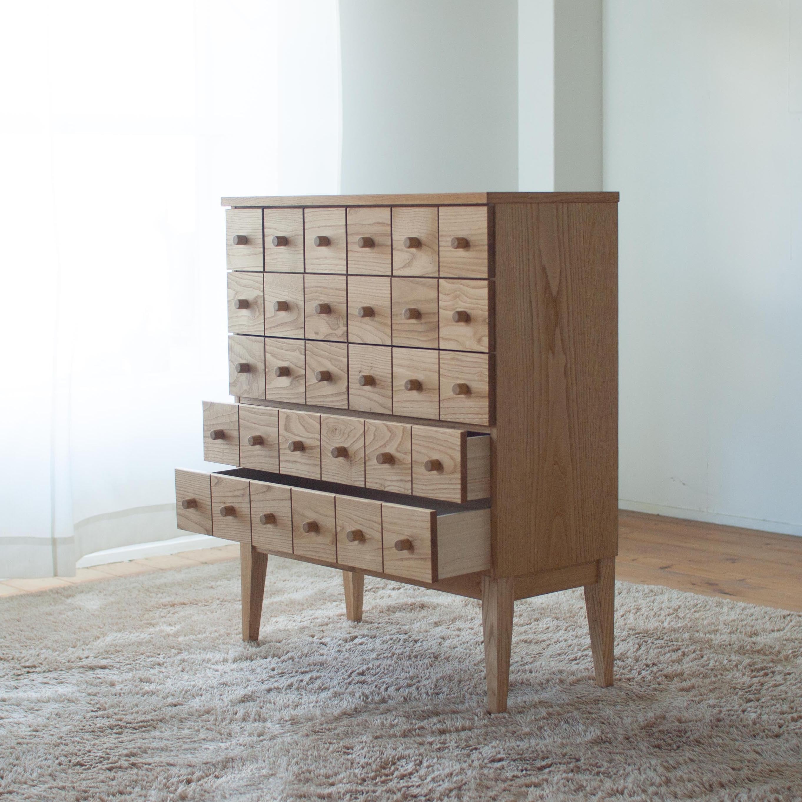 くりの大きなドロワー木の取手（幅75cm・国産栗材・オイル仕上・木製