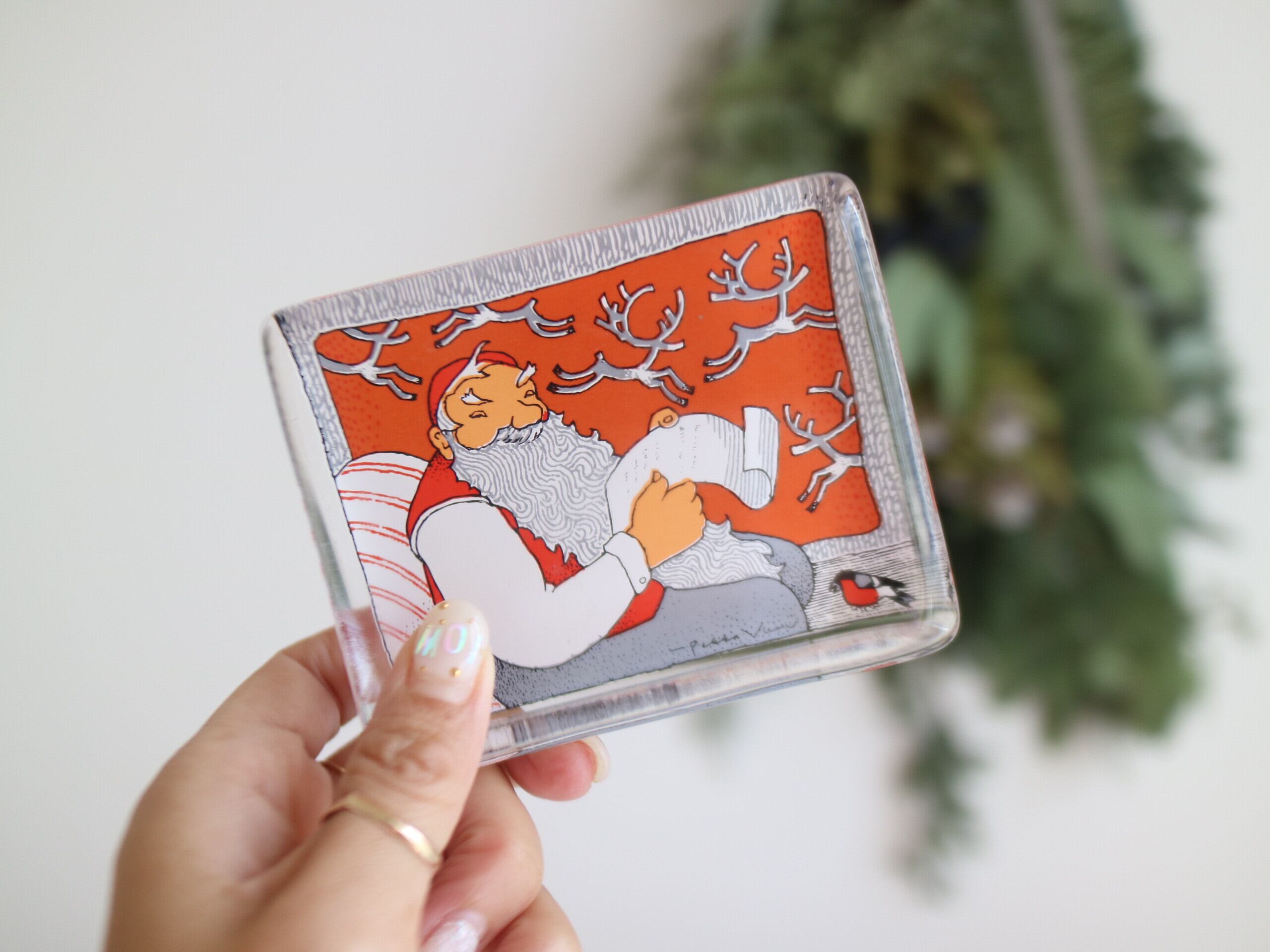 iittala イッタラ / ガラスカード / サンタクロース クリスマス No