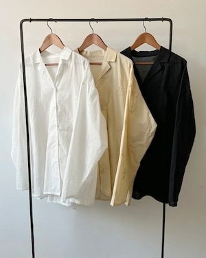 【新作アイテム送料無料】embroidered lawn open-collar shirt