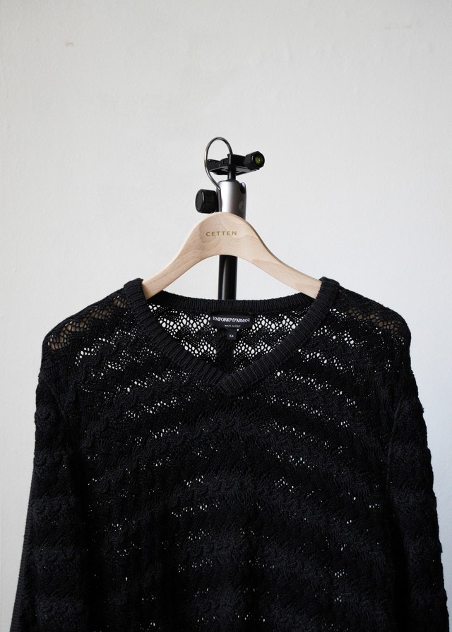 EMPORIO ARMANI v neck low gauge knit