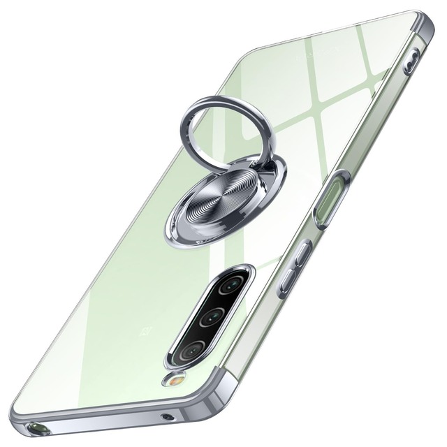 Xperia 5 II ケース クリア SO-52A SOG02 スマホケース 透明 ソフト tpu ピンク ストラップホール付き 背面クリア 軽量 耐衝撃 エクスペリア5 II カバー ローズゴールド