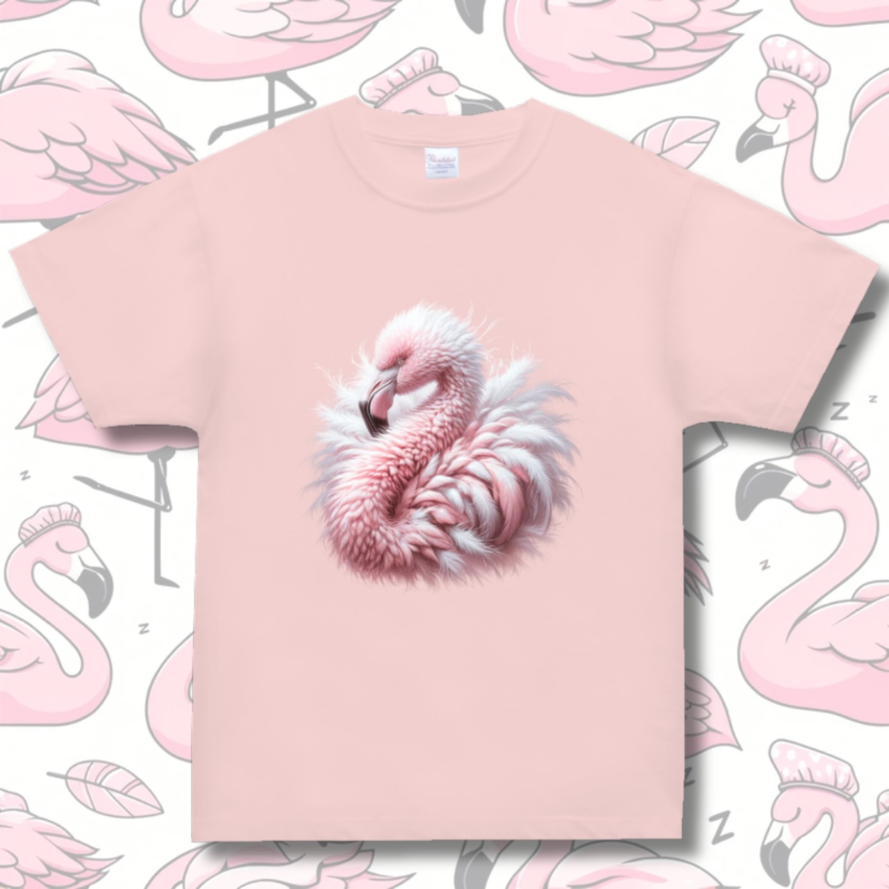 T-shirt -フラミンゴREAL 4122