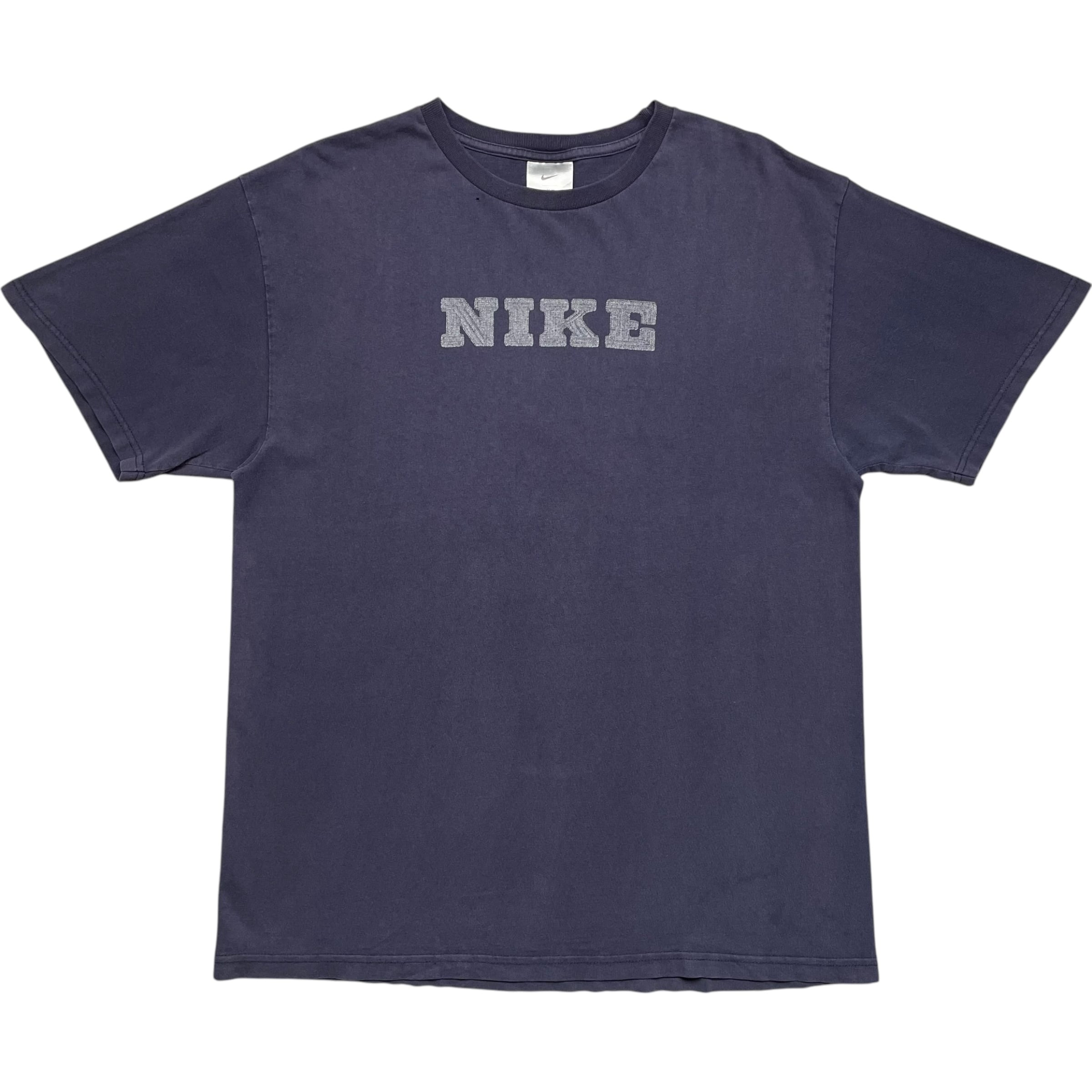 《M》 NIKE ナイキ Tシャツ プリントロゴ フェード ネイビー no.7273