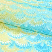 リバーシブル半巾帯 ［ 田園と青空 ］