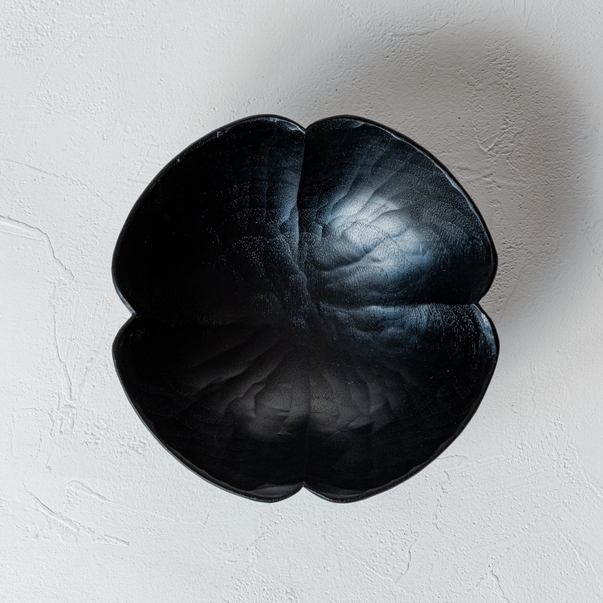 【湯浅ロベルト淳】よつば鉢・小12cm(黒)