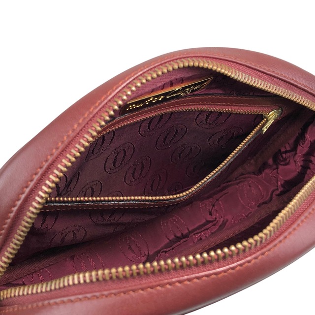 Cartier カルティエ マストライン ショルダーバッグ ボルドー ロゴ レザー vintage ヴィンテージ オールド vfnedy
