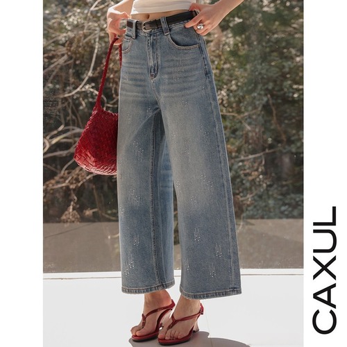 Bijou Cropped Baggy Denim