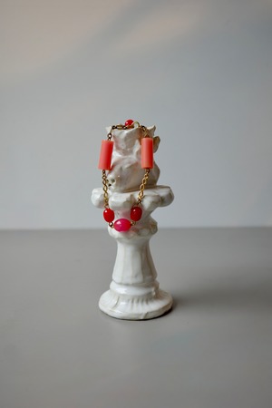 Daniel et Lili【60's Bakelite Multi Bracelet  -Pink/Red-】
