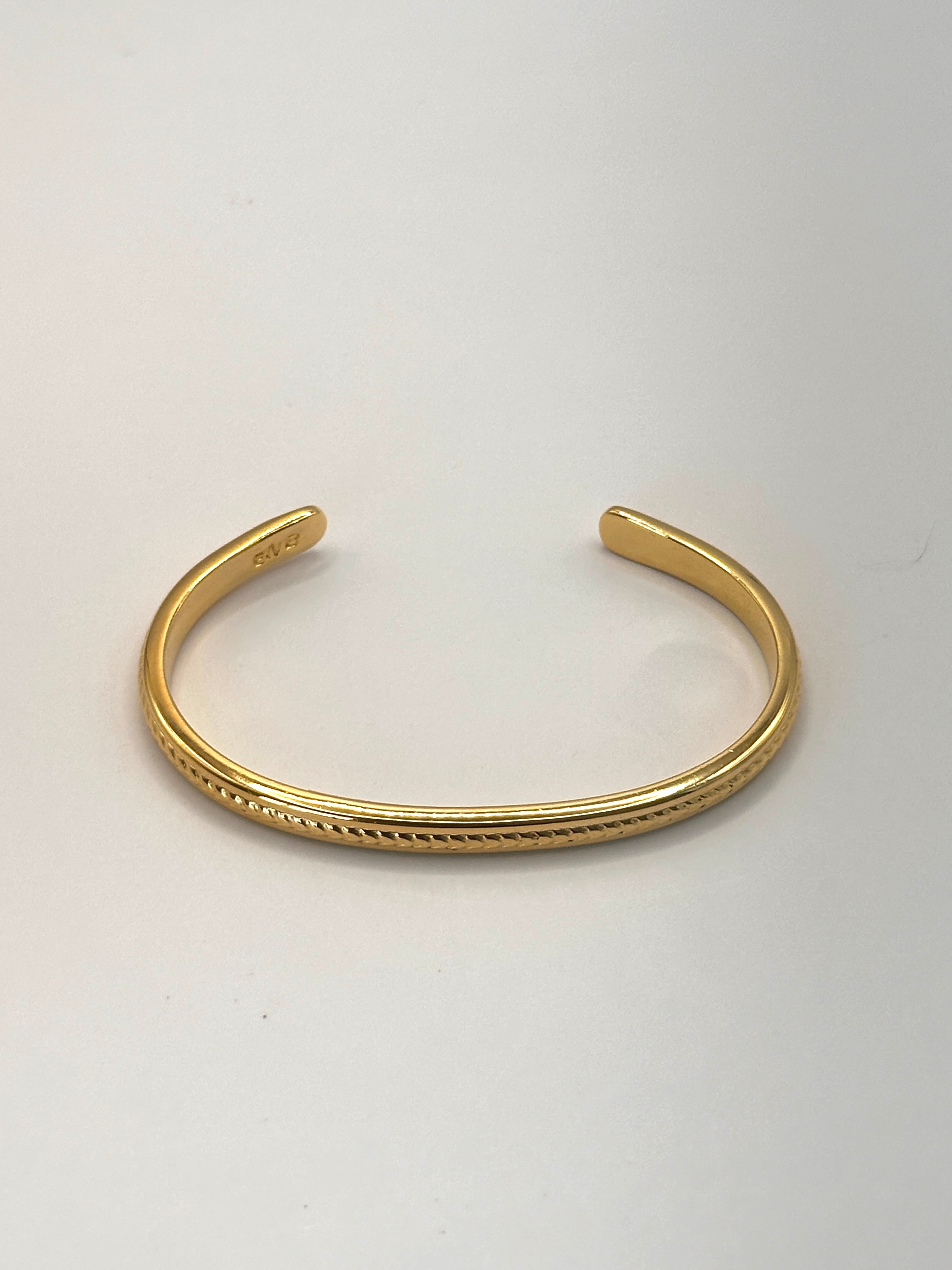 Ericka Nicolas Begay Brass Bangle Rope S