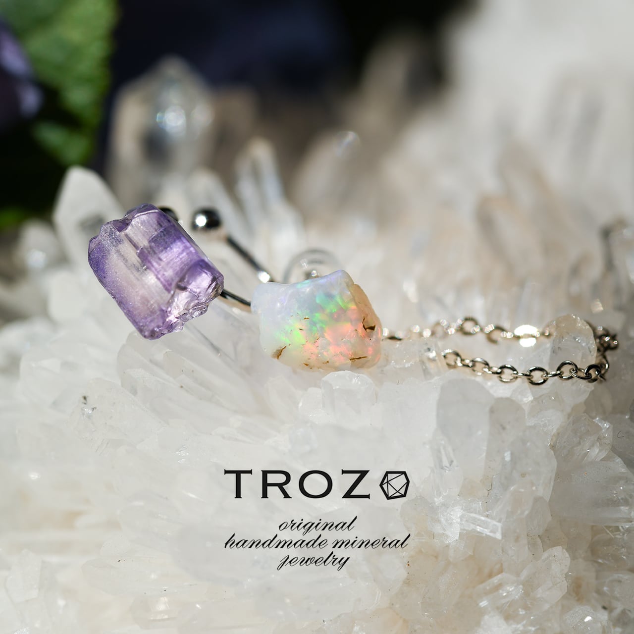 027 Mistic Bloom Collection】 タンザナイト × オパール 鉱物原石