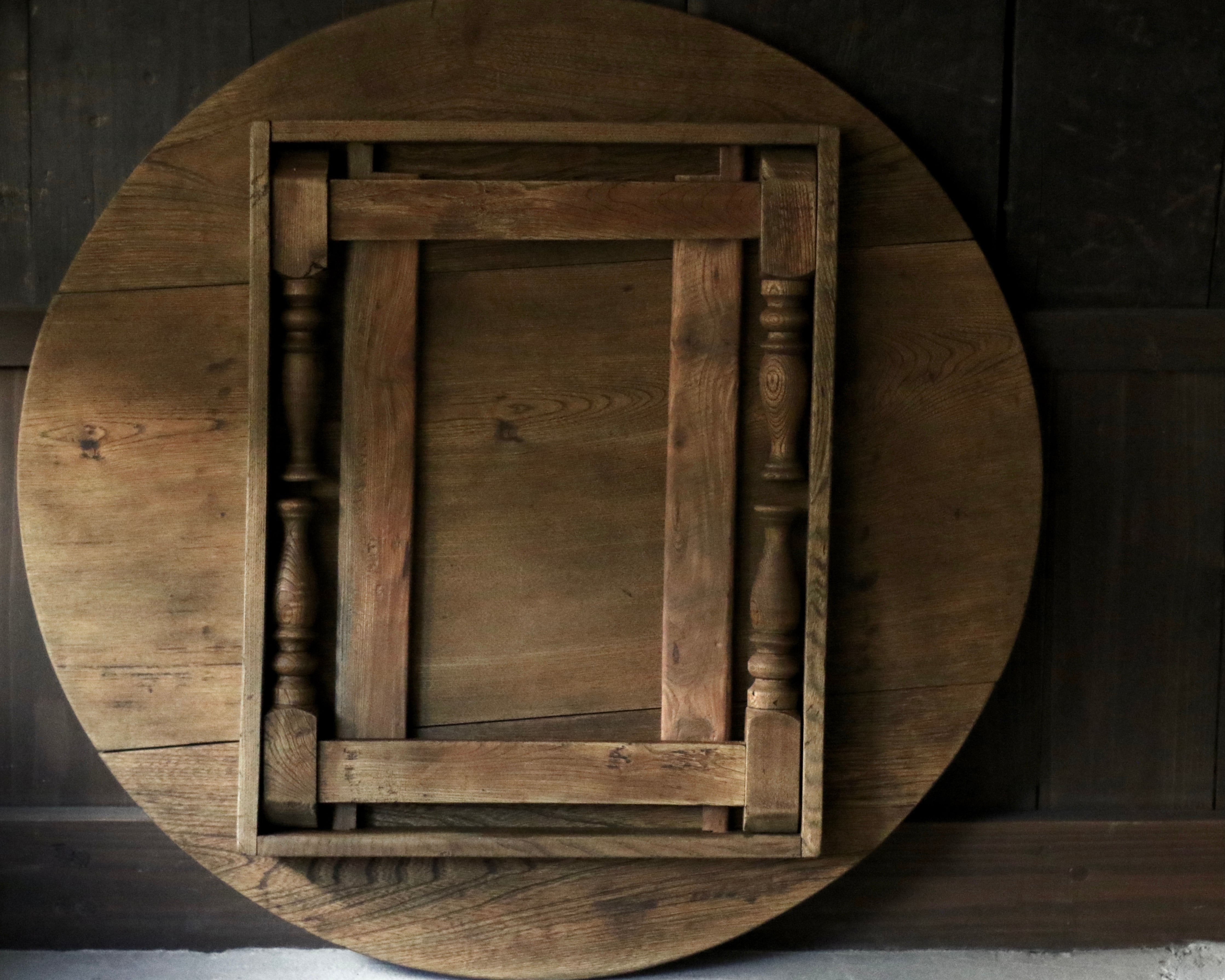 丸ちゃぶ台《古家具 ローテーブル 座卓》 | Rem Remake Furniture