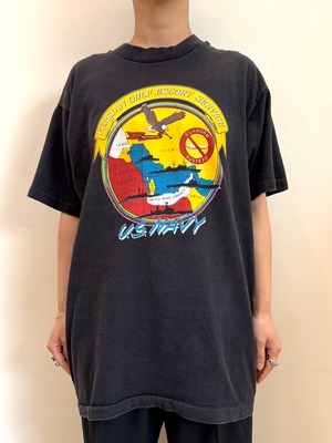 CU10-9 USED TEE "Persian Gulf Escort Service U.S. Navy" -BLACK-