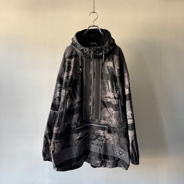 -LUHTA- 90's All-over print anorak parka